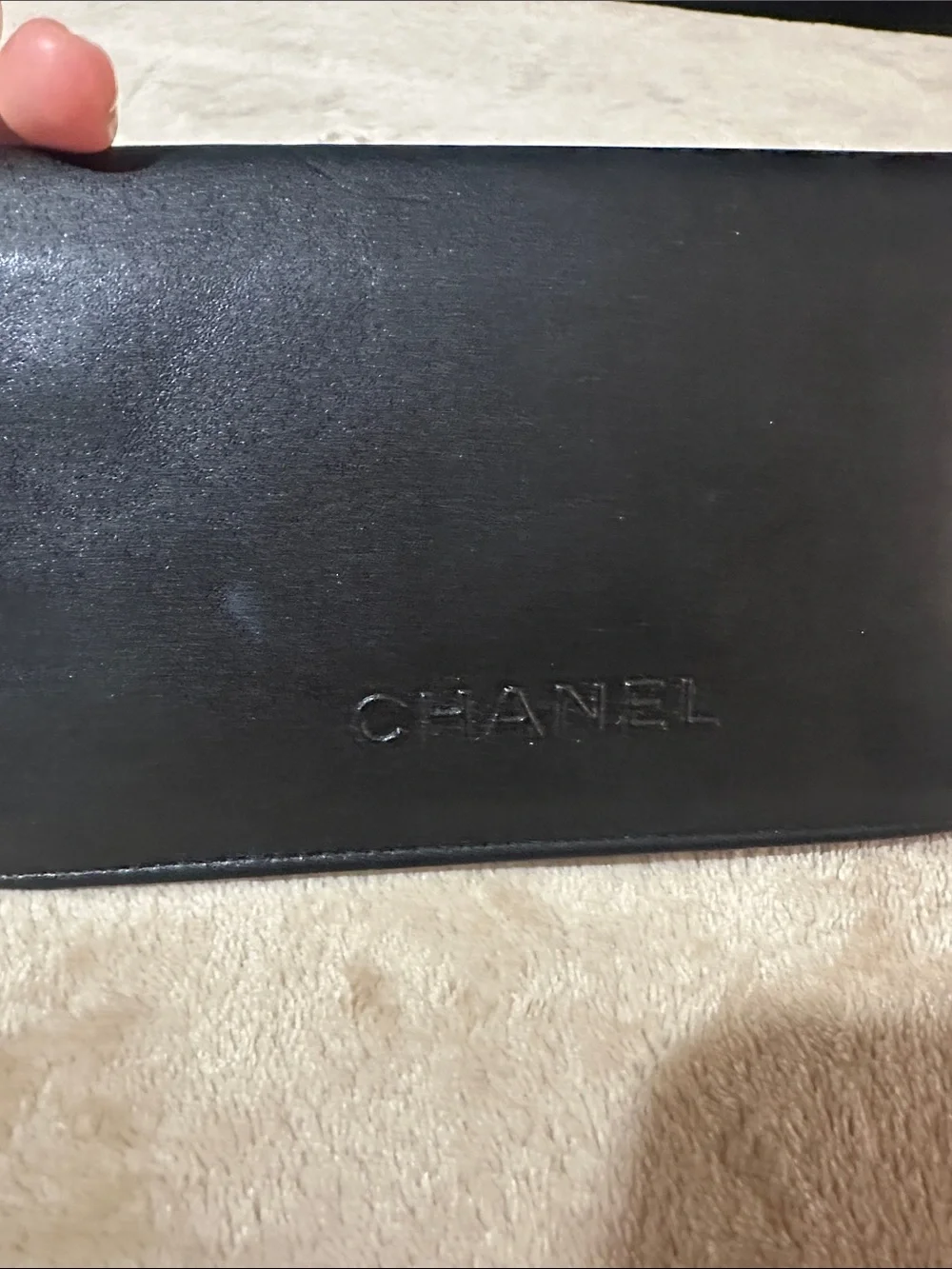 CHANEL Silver Aviator Sunglasses with Black Case